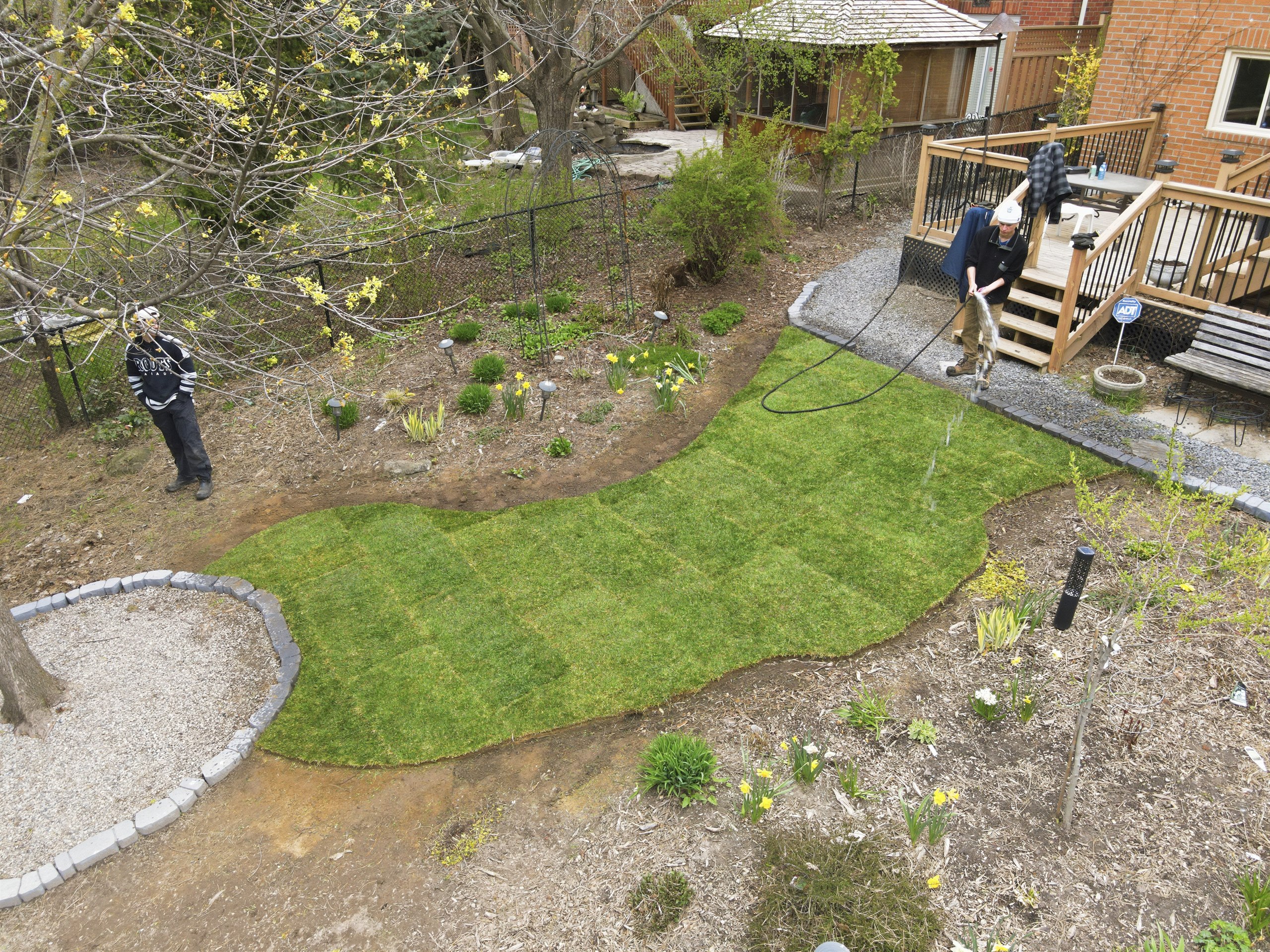 Sod work