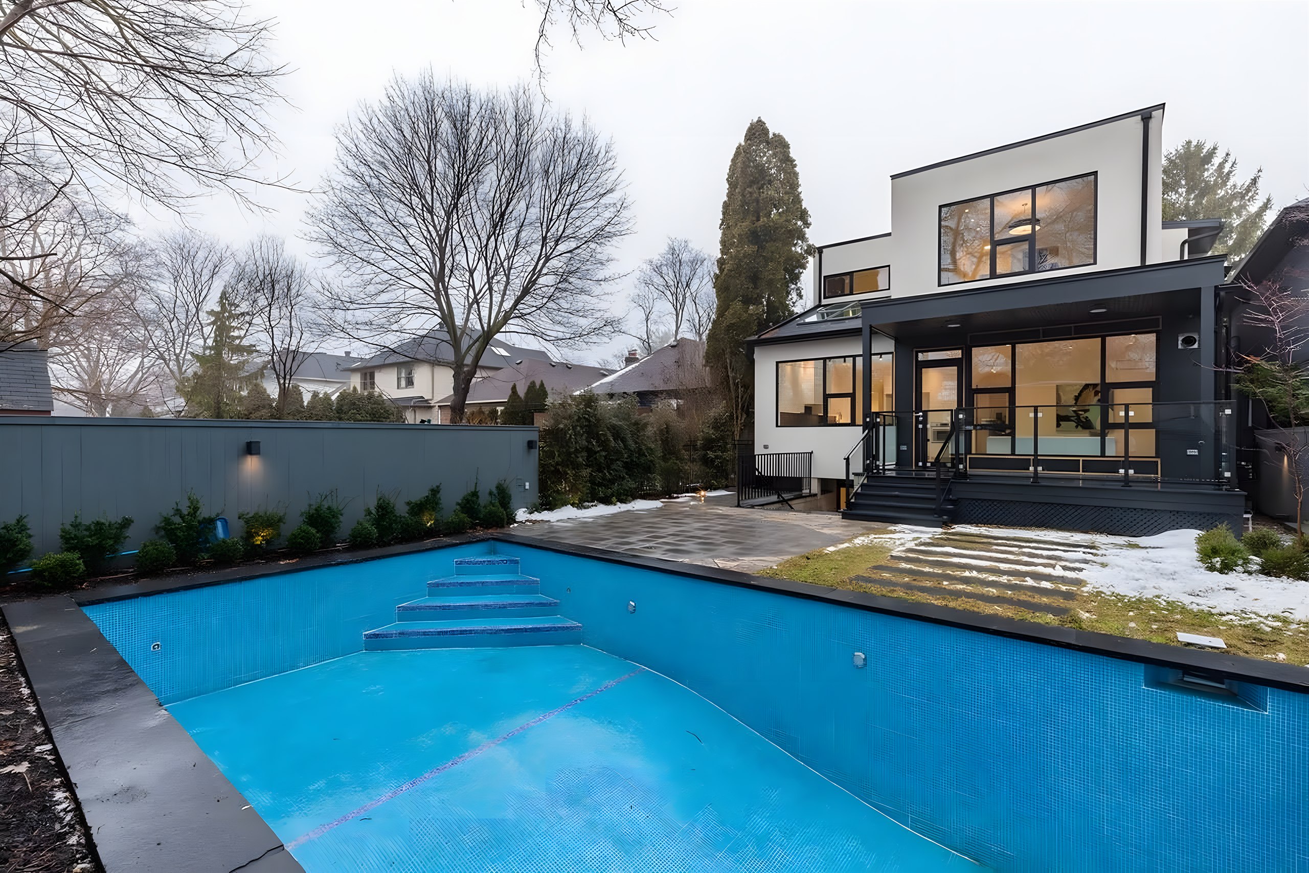 Luxury backyard
